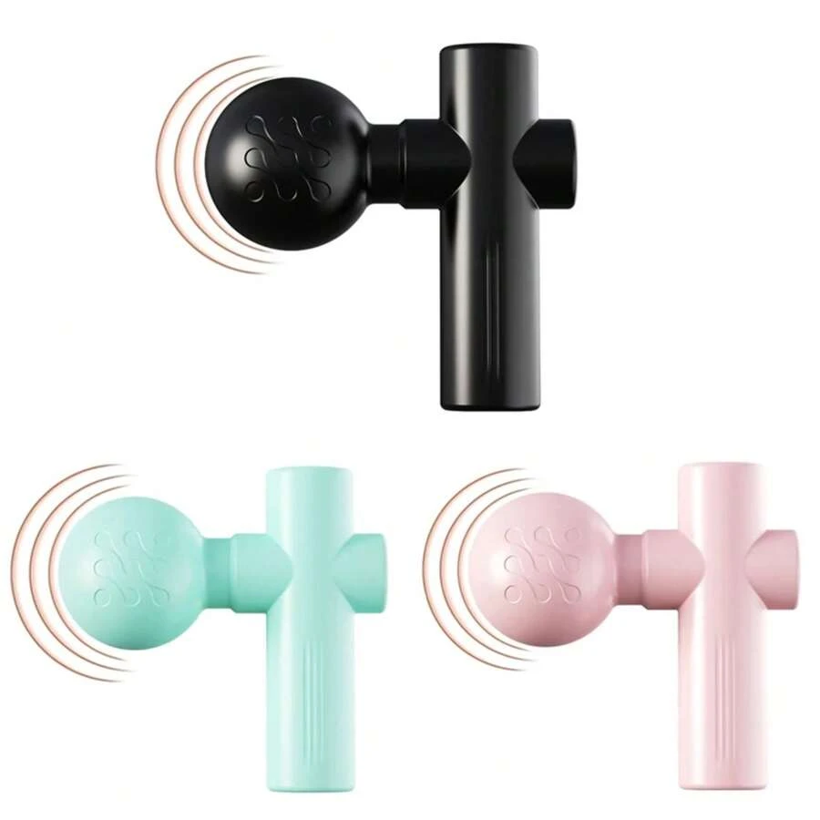 2025 New USB Mini Massage Gun Fascia Machine Muscle Relaxation Vibrating Gun Rod Massage Fitness Equipment Neck Grab Fascia Gun - A - 查看 1