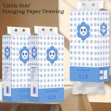 Little Star Tissue Paper, Wood Pulp Hanging Tissue Paper, 4 Layers Of 1000 Sheets Of Tissue Paper, Household Paper Towels, Thickened Toilet Paper, Large Bag Bottom Tissue Paper - Multicolor - View 1