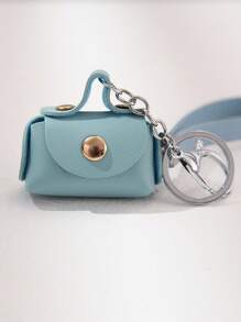 1 pieza Monedero pequeño multicolor al azar - Mini bolsa de almacenamiento, adorno de llavero creativo, pequeño regalo