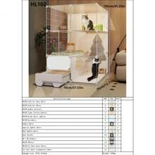 Indoor Cat Cage, Integrated With Cat Litter Box, Cat Bed, Suitable For 1 Room 1 Bathroom Apartment