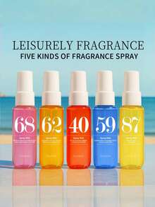 5/1件装巴西海滩数码香氛喷雾礼盒装，女士香水，车载空气清新剂，度假必备，便携式，海滩空气清新剂，车载空气清新剂，限量版礼盒装，高品质产品，送礼佳品 - 多香 - 查看 3