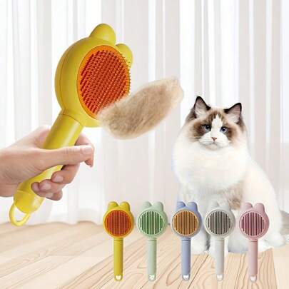 Cat De-Shedding Brush, Bathing & Massage Cat Comb, Rabbit & Cat Grooming Brush