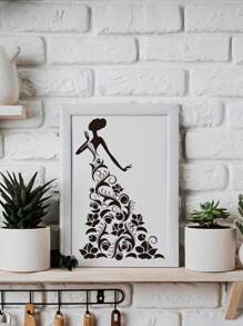 5pcs Beautiful Girl Themed Painting Templates, Butterflies, Flowers, Leaves, Vines, Clothing Elements, Illustrations, Wall Art, Frame, Art Creation Materials. Reusable, Washable DIY Artworks. Home Decor Craft Templates. With Good Flexibility And Durability, Sturdy And. For Tattoo And Body Art Bleeding Templates,School Supplies,Back To School