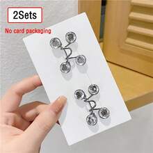 4pcs Adjustable Invisible Belt Set For Women - Instant Buckle Waist Cincher With Sparkle Decor, Suitable For Jeans And Casual Pants - Accessory