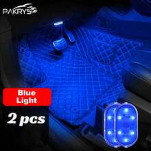 PAKRYS 2pcs LED Car Interior Lights With Touch Sensor - Strong Adhesive/Magnetic Mount, Multiple Colors (White, Blue, Green, Purple), Portable Reading Ceiling Lamp - one-size - View 15