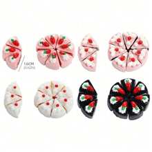 10pcs Dollhouse Miniature Food Cakes: Mini Kitchen Cake Shop Desserts Scene Realistic Dessert Model
