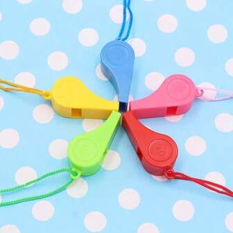 5 pezzi Fischietto colorato, Fischietto in plastica, Fischietto da calcio per i Mondiali, Colore casuale