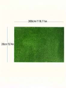 1/2/3Pcs Lush Artificial Grass Mat - Faux Turf Carpet For Outdoor, Wedding, And Balcony Decor Durable Plastic Green Lawn Rug - Green - View 16