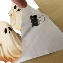 1/2 Stücke Halloween Geist Toilettenaufkleber - Wasserfest, selbstklebender dekorativer Badezimmeraufkleber, lustiger "Bitte spülen" Hinweis, perfektes Feriengeschenk, Halloween Dekoration