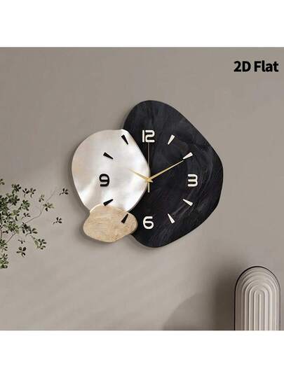 1pc Creative Art ation Wand Clock, Super Quiet Quartz Movement, No Ticking Sound, Room ation, Home Living Bedroom Classroom Kitchen Office Restaurant Ho view 9