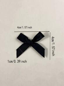 50pcs Plain Half Made Fabric Bow Ties, DIY Hair Accessories, Party Decorations, Multi-Purpose Semi-Finished Bows