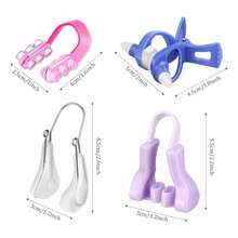 Nose Shaper Clips Set, 4 Pieces Silicone Nose Bridge Shape Lifting Clips Pincher For Women - Multicolor - View 7