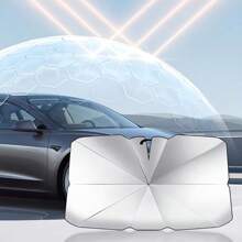 Car Windshield Sun Shade, Heat Insulation And Sun Blocking, Foldable And Retractable Sun Shade For Automotive, Available In Small And Large Sizes. Multi-Functional Umbrella Can Be Used As Sun Shade, Rain Shade, Heat Insulation Shade, Sun Protection Shade And Car Accessory.