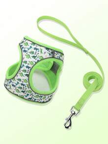 HLP407 Cute Padded Pet Harness, Vest-Style For Small-Medium Dogs - Green - View 11