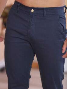 Men's Lycra Spandex Skinny Slim Fit Jeans With Built-In Pocket Colorful Color 2025 New - 藏蓝色 - 查看 2