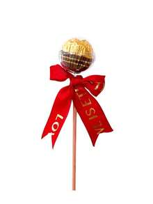 20 件/套 DIY 糖果巧克力架，包含 10 个透明球和 10 根竹棍，适用于婚礼、毕业典礼、母亲节、周年纪念派对、生日花束材料 - 彩色 - 查看 5