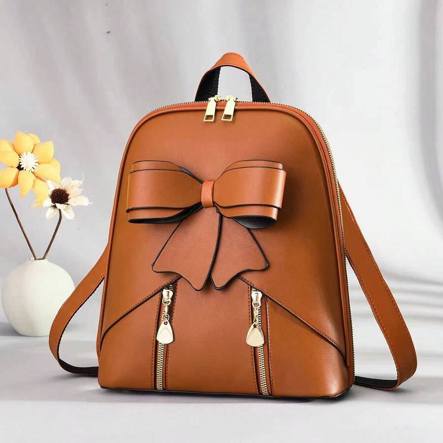 女士时尚背包 - 土黃 - 查看 1