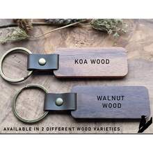 个性化木质钥匙扣 - 乔迁礼物 - 首套房 - 定制设计 - 搬家礼物 - 新居礼物 - 定制 - 客製化鑰匙圈 - 查看 3