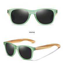 竹制时尚眼镜，木质休闲款，斑马纹竹制镜腿，四季皆宜 - 彩色 - 查看 7