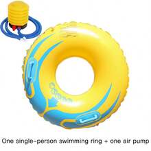 泳池浮圈、充气泳池浮圈、8字形游泳圈、带手柄、充气游泳圈躺椅、适合泳池海滩派对的浮水游泳圈、沙滩必需品、沙滩配件