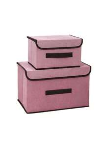 1pc Foldable Storage Box, Large Capacity Cloth Storage Bin - Ideal For Space-Saving, Clothes Organization, Decorations For Festivals, Rooms, Home, Bedroom