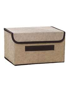 1pc Foldable Storage Box, Large Capacity Cloth Storage Bin - Ideal For Space-Saving, Clothes Organization, Decorations For Festivals, Rooms, Home, Bedroom