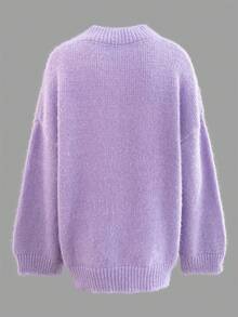 Casual Boho Holiday Party Vintage Style Cute Airport Streetwear Country Concert Going Out Tops, Cosplay Halloween Costume, Sexy Witch Costume, Back To School, Y2K Country Concert, Fall Winter, Goth Steampunk, Boho Holiday Party V-Neck Solid Color Fluffy Casual Pullover Sweater