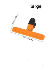 3 件套薯片夹套装，便携式大号薯片袋夹，多尺寸升级，宽开口袋，适用于食品储存，配有密封夹，重型密封夹，厨房整理配件