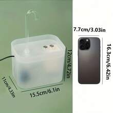 50.72盎司自动宠物饮水器 - 为猫和小型犬提供新鲜过滤水源 - 适合室内使用 - 彩色 - 查看 2