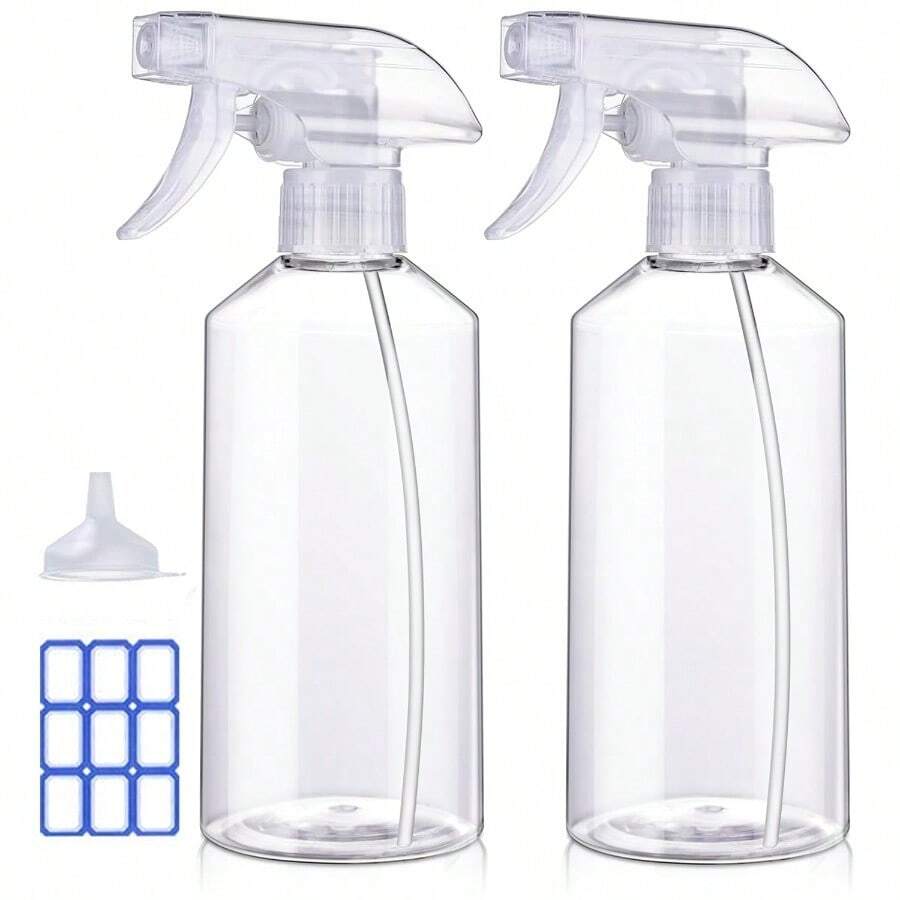 SDGDX JohnBee Spray Bottles - 16.9oz/2Pack - Premium Adjustable Spray Bottles For Cleaning - No Leak And Clog Mister Spray Bottle - Spray Bottle For Hair, Plants, Pet, Vinegar, And Rubbing Alcohol Reagent - Default - View 1