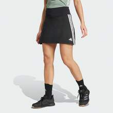 Adidas 女款 WE 3S SKORT 针织运动裙 JP1157 - 黑色 - 查看 2