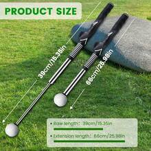 Retractable Golf Swing Training Aid, Golf Grip Trainer & Golf Swing Trainer For Warm-Up, Right/-Handed/Left Handed Golf Club For Indoor Practice, Golf Accessories - Strength & Tempo Training For Chipping Hitting - Black - View 10