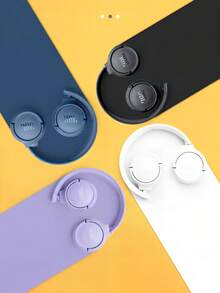 JBL Tune 520BT 耳机，通话降噪，电池续航时间长达 57 小时，支持快速充电，轻巧可折叠设计，蓝牙 5.3 无线免提通话，具备语音感应功能 - 藍色 - 查看 6