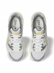 Asics GEL-1130™ 男式稳定跑步运动鞋 合成皮革镶板 GEL 缓震 1202A164.118 - 黃/白 - 查看 4