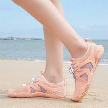 Women Barefoot Shoes Quick Dry Non-Slip Five Finger Shoes Outdoor  Lightweight Sneakers Wading Swimming Barefoot Aqua Shoes - 杏色 - 查看 10