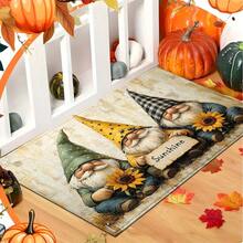 1 件秋季小矮人印花仿羊毛 TPR 底部门垫、浴室垫、厨房垫、洗衣房垫、节日氛围装饰、家居装饰、派对装饰、婚礼装饰、餐厅装饰 - ZFYR-017 - 查看 2