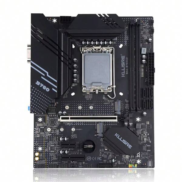 Kllisre Kllisre B760 DDR4 Mainboard LGA 1700 unterstützt Core I3/I5/I7/I9 12. & 13. Generation Prozessoren Dual-Kanal-Speicher B760M