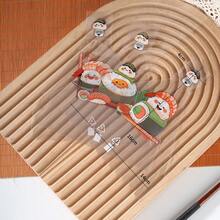 1套/50个，100个 2种规格防雾三角饭菜卷包装袋寿司包装纸海苔工具模具包装袋寿司专用工具