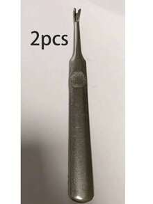 1/2 件专业不锈钢角质层和老茧去除工具套装、指甲钳、双头指甲推刀、指甲和足部护理工具、无香型 - 彩色 - 查看 15