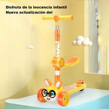 Cartoon Design Scooter, Twist Car, Swing Car, One-Button Folding - Purple - View 6