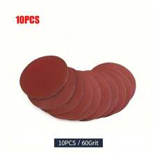 4 Inch Hook And Loop Pad - M10 Thread, Suitable For Cordless Drill/Angle Grinder - Electric Grinder Hook And Loop Disc, Buffing Pad, Self-Adhesive Plate, Angle Grinder Grinding Disc, Electric Drill Grinding Disc, Sandpaper (P60/P120/P240/P230/P600) Applicable For - Wood, Metal And Auto Polishing