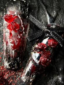 1pc DIY Nail Art Mold, Original Creative Design - Rose Thorns, Heart Shaped, Wing, 3D Carved Nail Tips, Transparent Nail Template Mold,Nail Supplies,Nail Tools,Nail Art Tools,Back To School,Nails,Nail Tools For Press On Nails - Clear - View 4