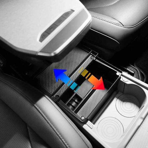 LCARS For Kia EV3 Armrest Under Storage Box Organizer Holder Tray Car Central Card Coin Stowing Tidying