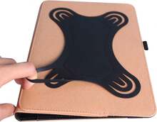10 Inch Tablet Case,10.1 Inch Android Tablet Case, Universal Tablet Case Cover, Adjustable Stand Cover For 9/10 /10.1/10.2/10.9/11 Inch Tablets, Business Document Pocket Outside - Black - Brown - View 7