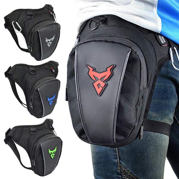 MOTOCENTRIC Waterproof Motorcycle Drop Leg Bag Motobiker Riding Belt Pouch Pack Waist Bag Belt Pack Outdoor Travel Shoulder Bag
