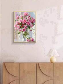 1 件 DIY 钻石画 水钻刺绣花朵花卉家居装饰 全钻 11.8*15.7 英寸/30*40 厘米 - 彩色 - 查看 5