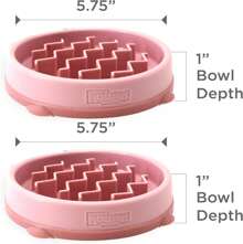 Outward Hound Fun Feeder Slo Bowl, Slow Feeder Dog Bowl, Medium_Mini, Turquoise