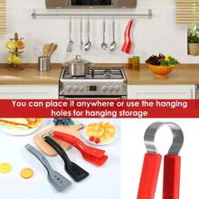 Versatile 2-In-1 Stainless Steel & Silicone Cooking Tongs - Heat Resistant, Adjustable Design For BBQ, Bread, Fish, Eggs, Steak, Pancakes & Salads - Non-Stick Kitchen Tool