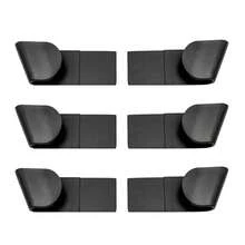 3Set (6pcs/Set )Pan Lid Holder Storage Rack Wall Mount Pot Cover Organizer Kitchen Accessories - Black - View 4