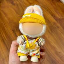 [Clothing Only] New 1 Set 1st/2nd/3rd Generation 15-17cm Labubu Plush Doll Overalls Outfit, Suitable For Labubu Doll Parties & Gatherings, Compatible With Labubu Doll - Multicolor - View 8